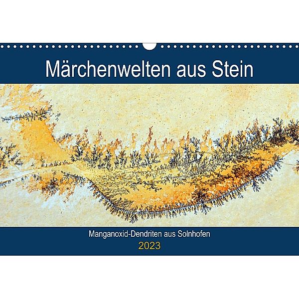 Märchenwelten aus Stein - Manganoxid-Dendriten aus Solnhofen (Wandkalender 2023 DIN A3 quer), Anja Frost