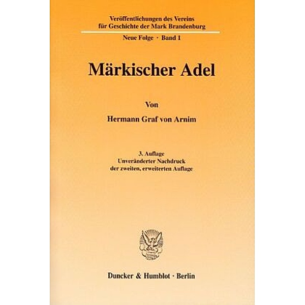 Märkischer Adel, Hermann Graf von Arnim