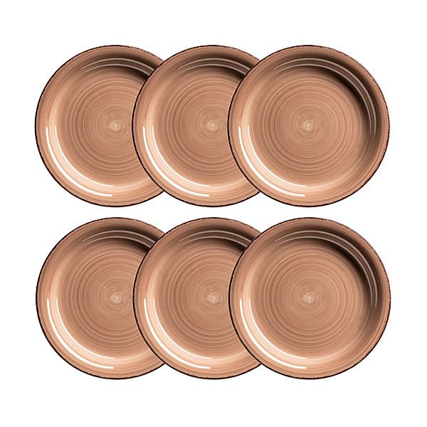 Mäser Dessertteller-Set, Steingut Lumaca (Farbe: Beige)