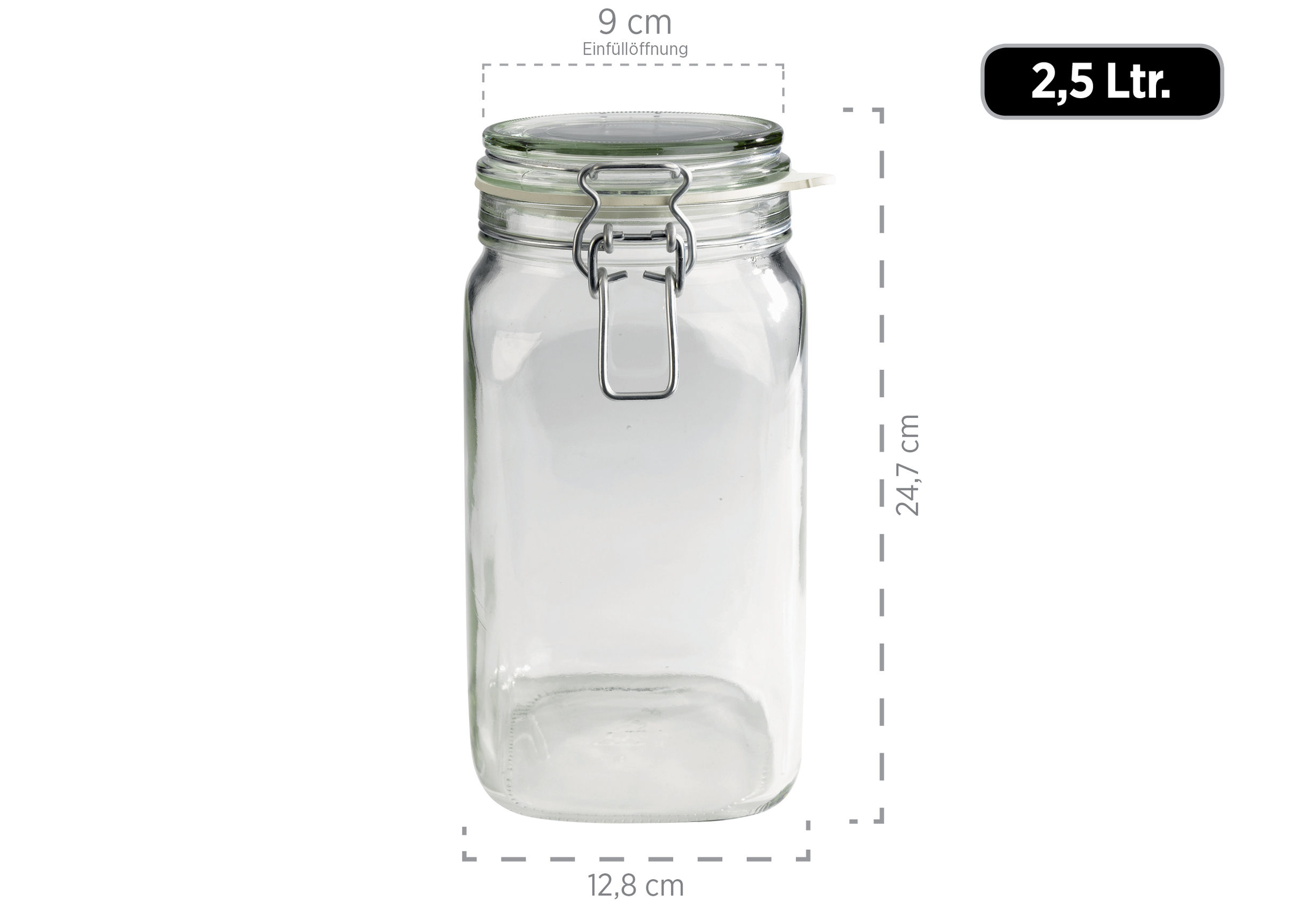 Mäser Einmachglas 2,5 l mit Deckel, Glas GOTHIKA 6er-Set | Weltbild.de