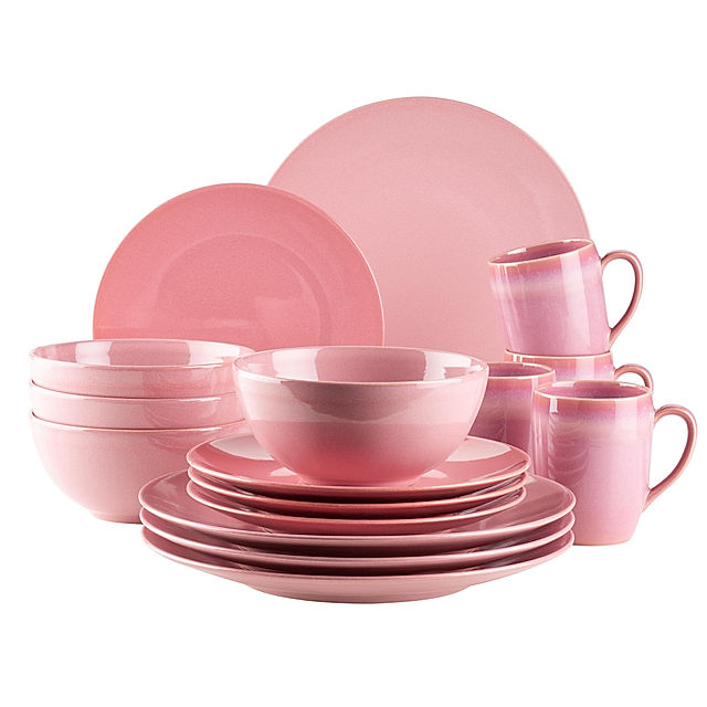 Mäser Geschirr-Set, Keramik Ossia Farbe: Pink