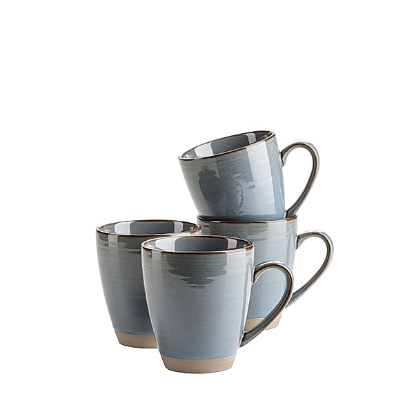Mäser Kaffeebecher, Keramik Nottingham (Farbe: Blau / Grau)