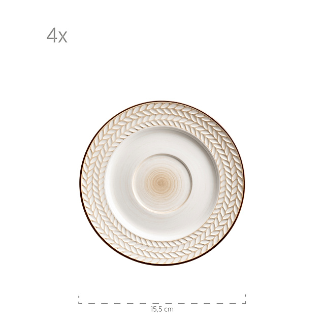 Mäser Kaffeeservice, Porzellan Prospero Farbe: Weiß