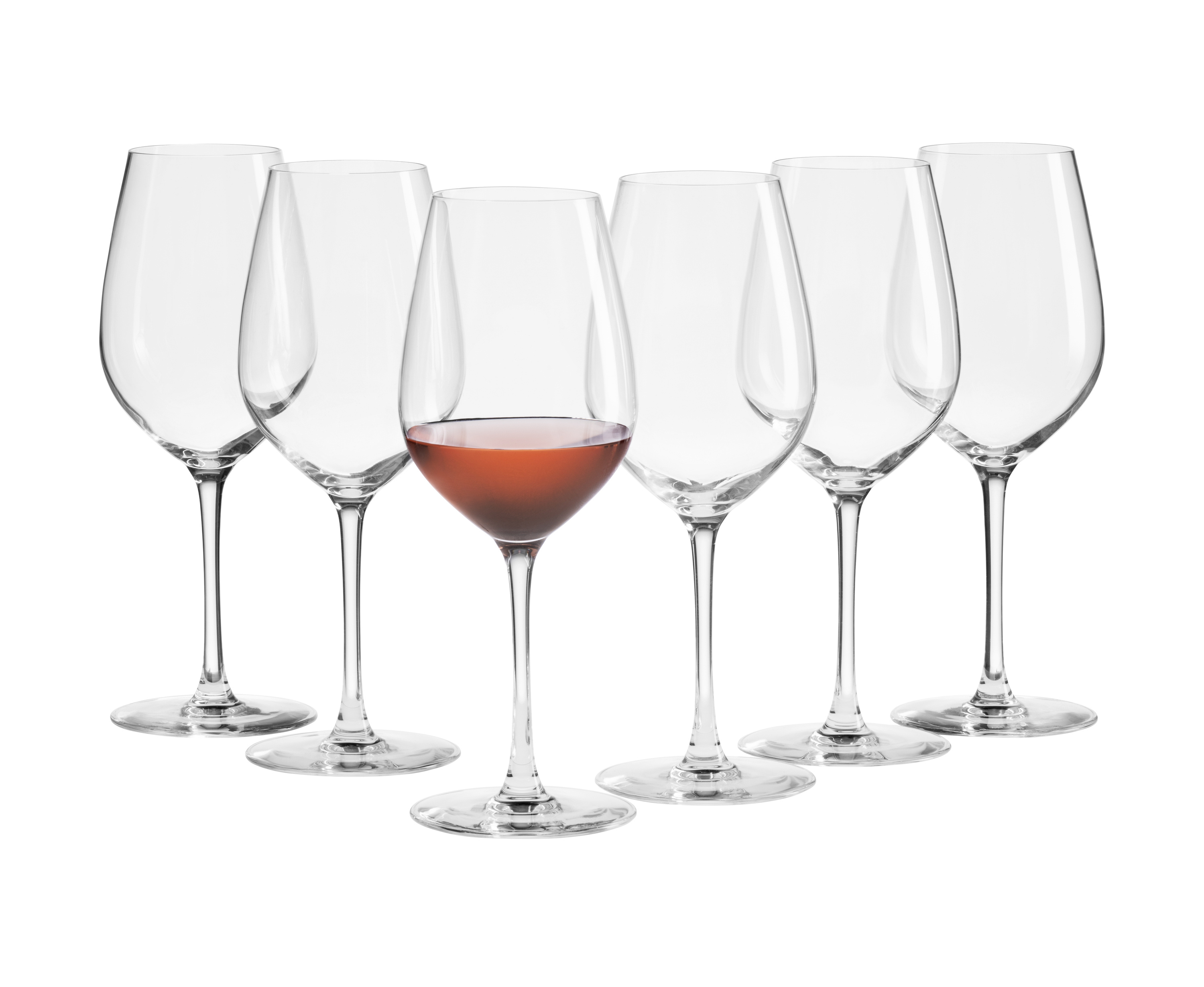 6 x Weißweingläser Krosno edele Weingläser Weinglas Gläser Set Glas Kristall 