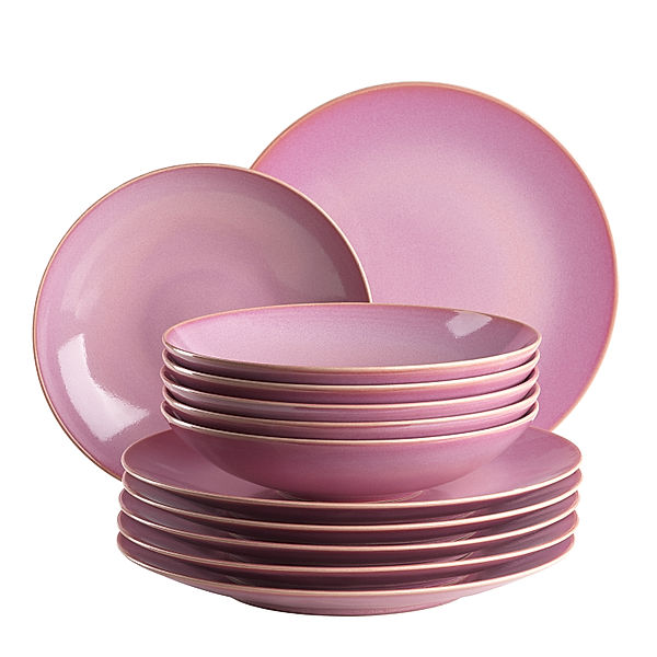 Mäser Tafelservice, Keramik OSSIA (Farbe: Amaranth Pink)