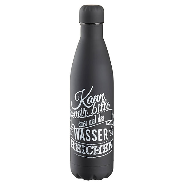 Mäser Vakuum Isolierflasche, Edelstahl - (Farbe: Schwarz)