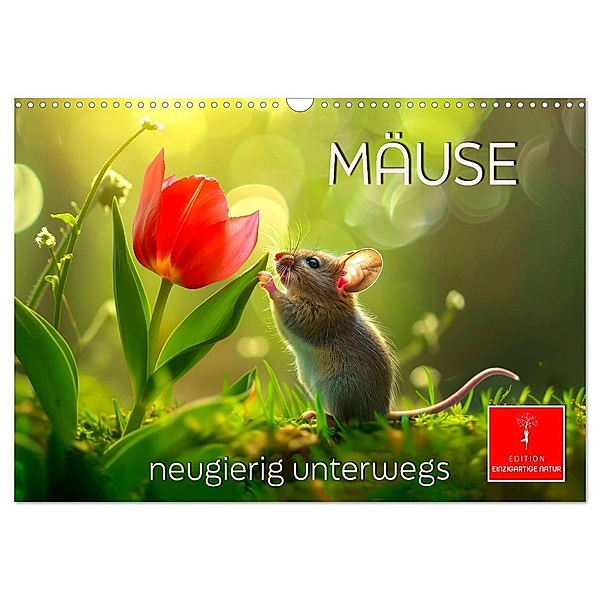 Mäuse - neugierig unterwegs (Wandkalender 2025 DIN A3 quer), CALVENDO Monatskalender, Calvendo, Peter Roder
