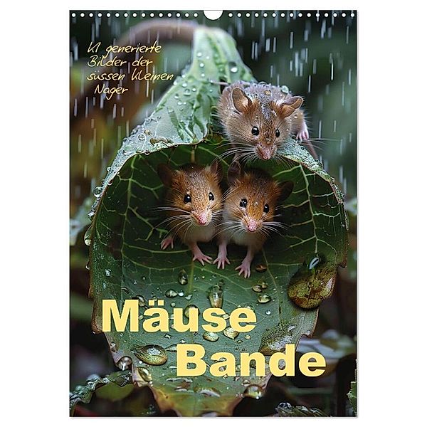 Mäusebande (Wandkalender 2025 DIN A3 hoch), CALVENDO Monatskalender, Calvendo, Cathrin Illgen