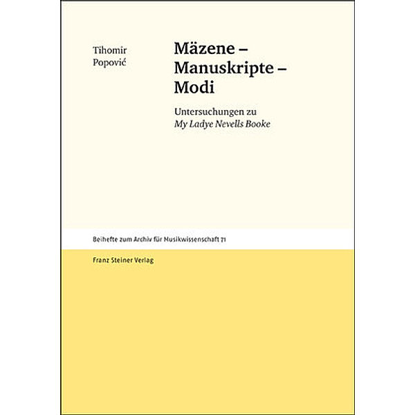 Mäzene - Manuskripte - Modi, Tihomir Popovic