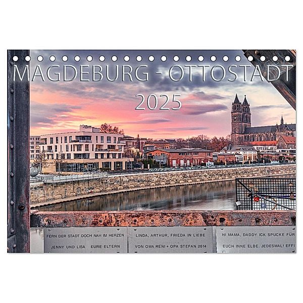 Magdeburg - Ottostadt (Tischkalender 2025 DIN A5 quer), CALVENDO Monatskalender, Calvendo, Andrea Schwingel