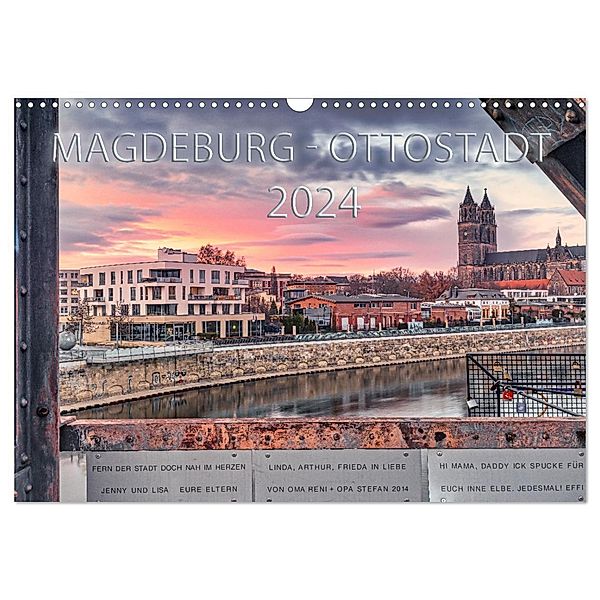 Magdeburg - Ottostadt (Wandkalender 2024 DIN A3 quer), CALVENDO Monatskalender, Andrea Schwingel