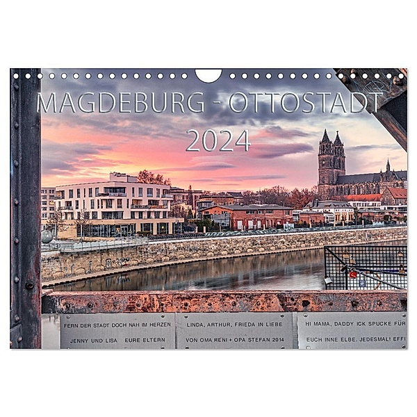 Magdeburg - Ottostadt (Wandkalender 2024 DIN A4 quer), CALVENDO Monatskalender, Andrea Schwingel