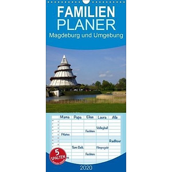 Magdeburg und Umgebung 2020 - Familienplaner hoch (Wandkalender 2020 , 21 cm x 45 cm, hoch), Beate Bussenius