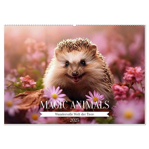 Magic Animals (Wandkalender 2025 DIN A2 quer), CALVENDO Monatskalender, Calvendo, Daniela Bertschi