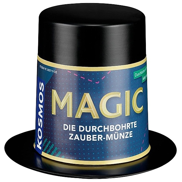 Magic Mini Zauberhut - Die durchbohrte Zauber-Münze (Zauberkasten)