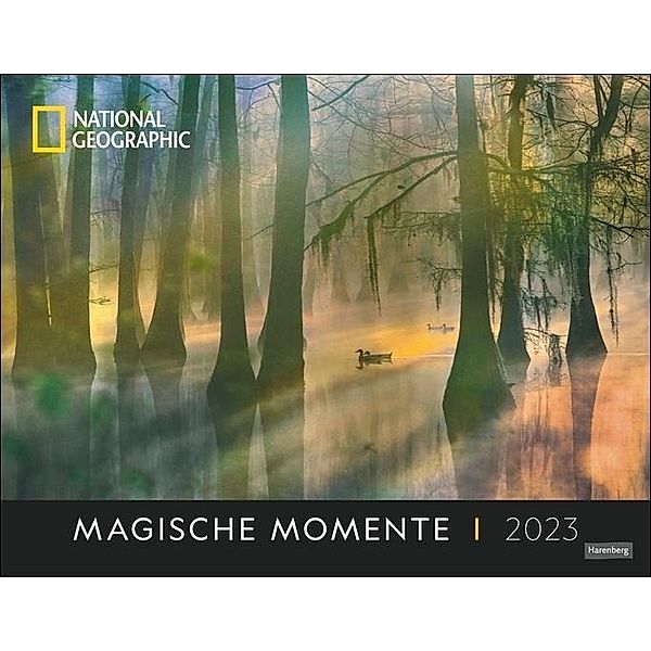 Magic Moments Posterkalender National Geographic 2023. Besondere Lichtverhältnisse, eingefangen in traumhaften Landschaf