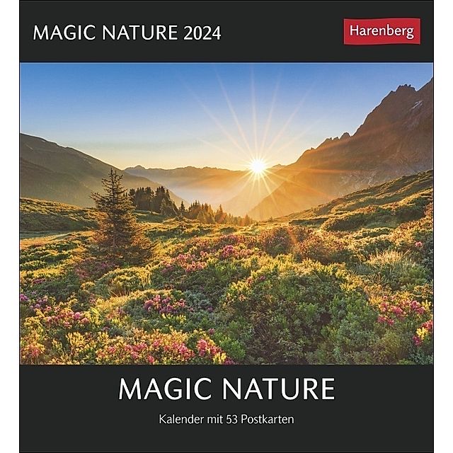 Magic Nature Postkartenkalender 2024. Tischkalender zum Aufstellen und  Aufhängen mit 53 Postkarten: Landschafts- und Tierfotos zum Sammeln und  Verschicken - Kalender bestellen