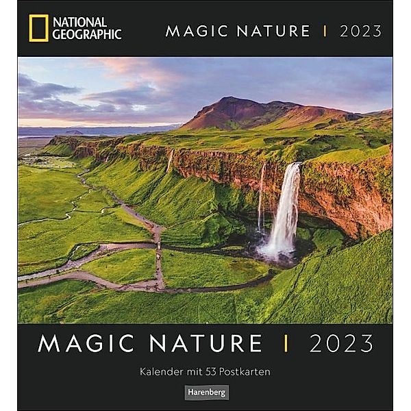 Magic Nature Postkartenkalender National Geographic Kalender 2023. Tischkalender zum Aufstellen und Aufhängen mit 53 Pos