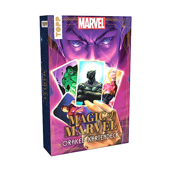 Magic of MARVEL Orakel-Kartendeck. Ein Blick in die Zukunft mit den Original MARVEL-Superhelden wie Spider-Man, Deadpool oder Wolverine, Casey Gilly