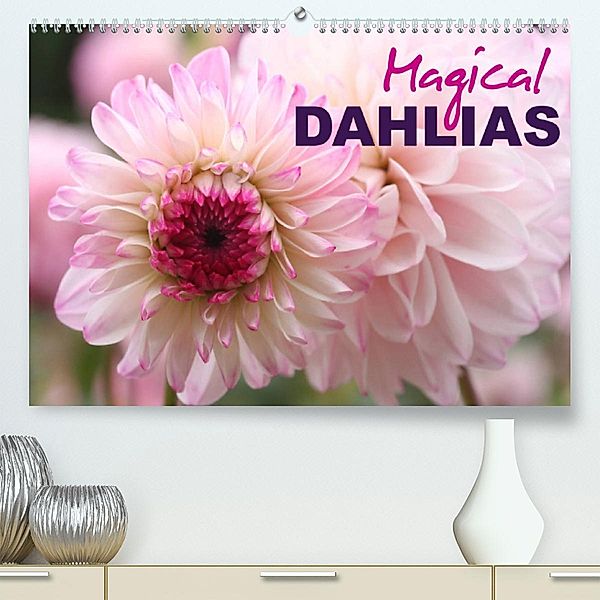 Magical Dahlias (Premium, hochwertiger DIN A2 Wandkalender 2023, Kunstdruck in Hochglanz), Gisela Kruse