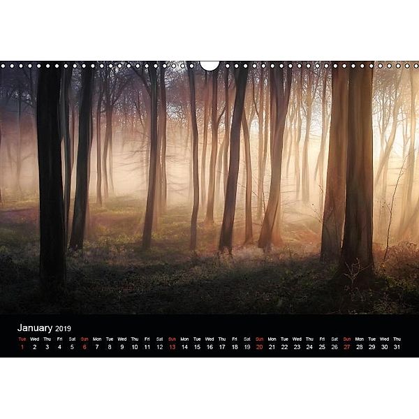 Magical Woodlands (Wall Calendar 2019 DIN A3 Landscape), Ceri Jones