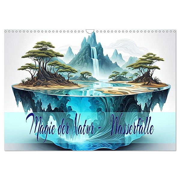 Magie der Natur - Wasserfälle (Wandkalender 2025 DIN A3 quer), CALVENDO Monatskalender, Calvendo, Dusanka Djeric