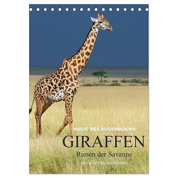 Magie des Augenblicks - Giraffen - Riesen der Savanne (Tischkalender 2024 DIN A5 hoch), CALVENDO Monatskalender, Winfried Wisniewski