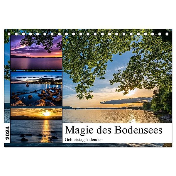 Magie des Bodensees (Tischkalender 2024 DIN A5 quer), CALVENDO Monatskalender, Marc Alexander Kunze