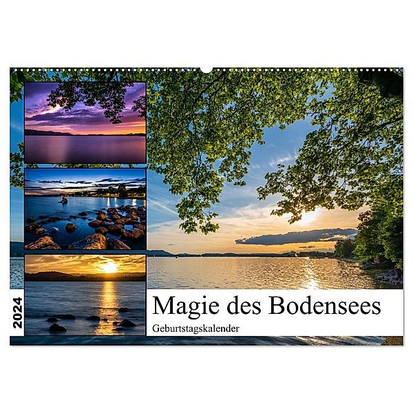 Magie des Bodensees (Wandkalender 2024 DIN A2 quer), CALVENDO Monatskalender, Marc Alexander Kunze