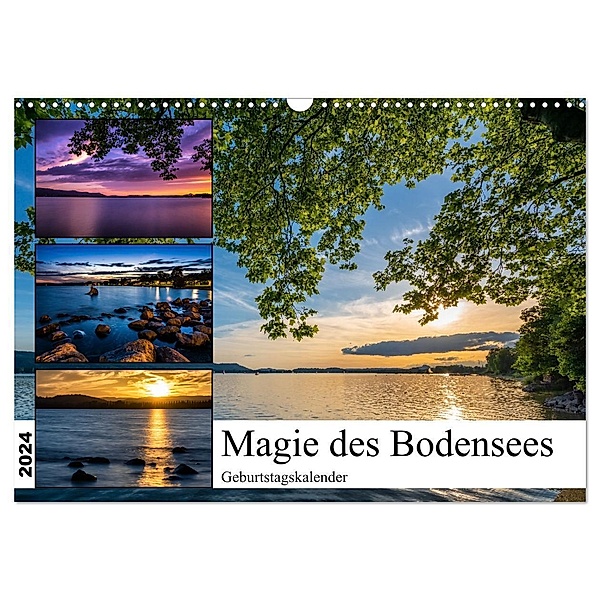 Magie des Bodensees (Wandkalender 2024 DIN A3 quer), CALVENDO Monatskalender, Marc Alexander Kunze