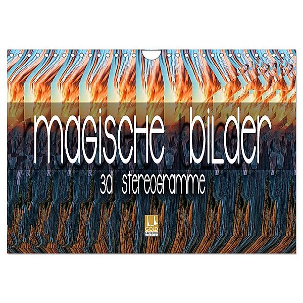 Magische Bilder - 3D Stereogramme (Wandkalender 2025 DIN A4 quer), CALVENDO Monatskalender, Calvendo, Renate Bleicher