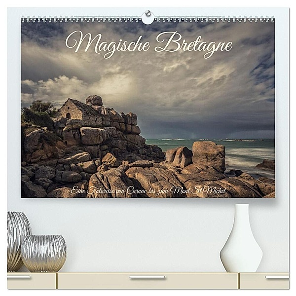 Magische Bretagne (hochwertiger Premium Wandkalender 2024 DIN A2 quer), Kunstdruck in Hochglanz, Thomas Junior