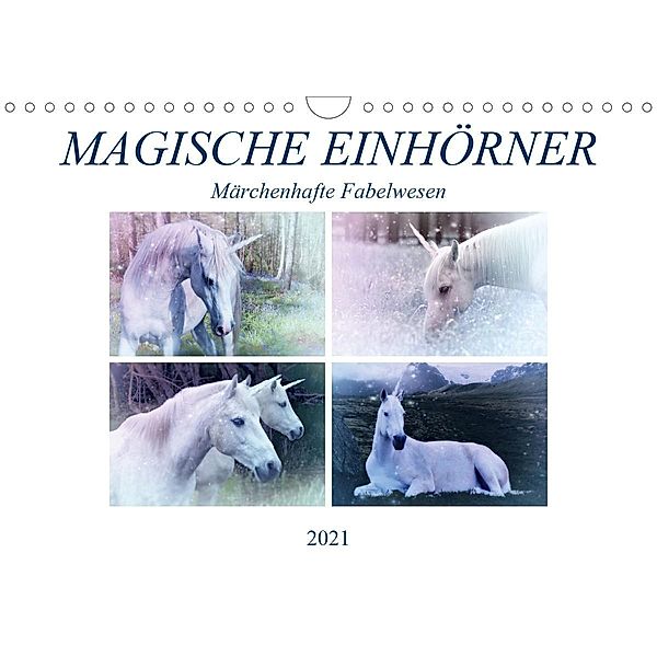 Magische Einhörner - märchenhafte Fabelwesen (Wandkalender 2021 DIN A4 quer), Liselotte Brunner-Klaus