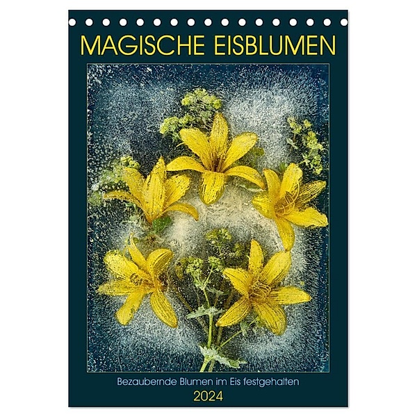 Magische Eisblumen (Tischkalender 2024 DIN A5 hoch), CALVENDO Monatskalender, Harald Richter