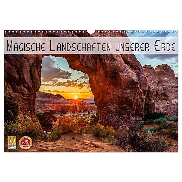 Magische Landschaften unserer Erde (Wandkalender 2025 DIN A3 quer), CALVENDO Monatskalender, Calvendo, Denis Feiner