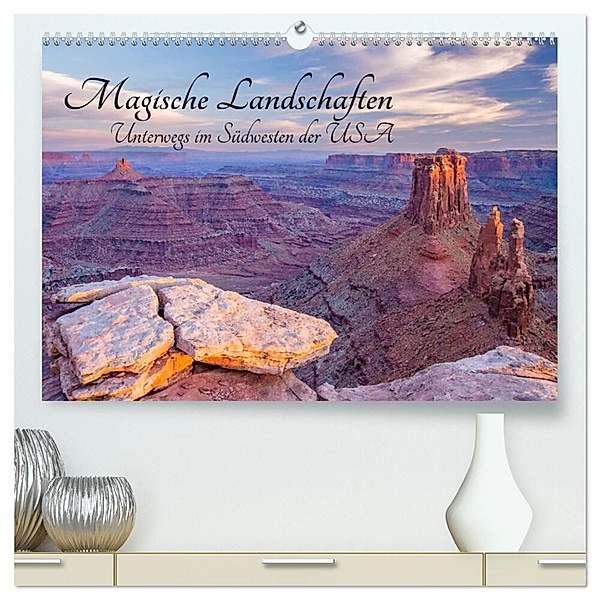 Magische Landschaften - Unterwegs im Südwesten der USA (hochwertiger Premium Wandkalender 2024 DIN A2 quer), Kunstdruck in Hochglanz, Wolfram Kluge