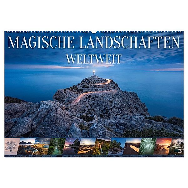Magische Landschaften Weltweit (Wandkalender 2024 DIN A2 quer), CALVENDO Monatskalender, Michael Breitung