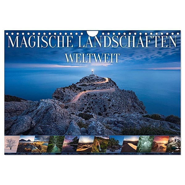 Magische Landschaften Weltweit (Wandkalender 2024 DIN A4 quer), CALVENDO Monatskalender, Michael Breitung