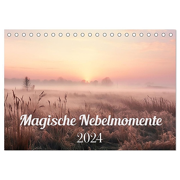 Magische Nebelmomente (Tischkalender 2024 DIN A5 quer), CALVENDO Monatskalender, Calvendo, Alle Bee