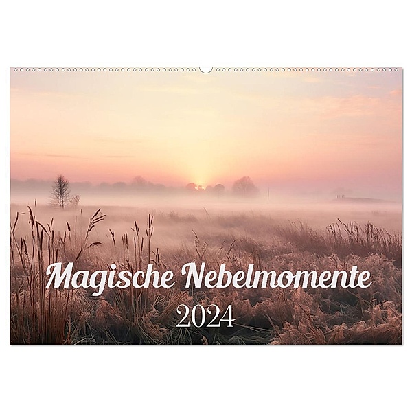 Magische Nebelmomente (Wandkalender 2024 DIN A2 quer), CALVENDO Monatskalender, Calvendo, Alle Bee