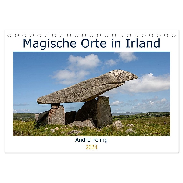 Magische Orte in Irland (Tischkalender 2024 DIN A5 quer), CALVENDO Monatskalender, André Poling