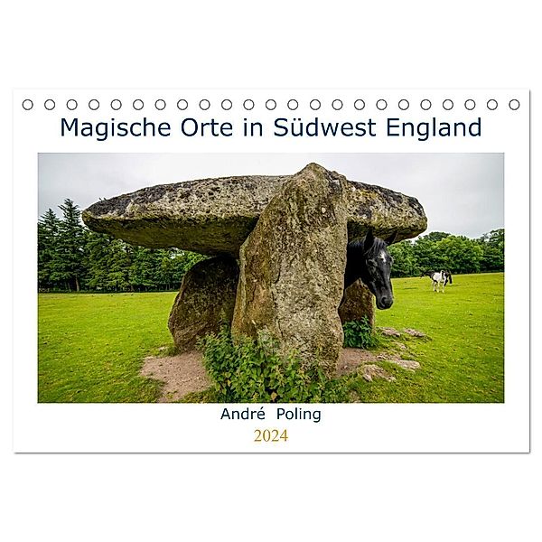 Magische Orte in Südwest England (Tischkalender 2024 DIN A5 quer), CALVENDO Monatskalender, André Poling