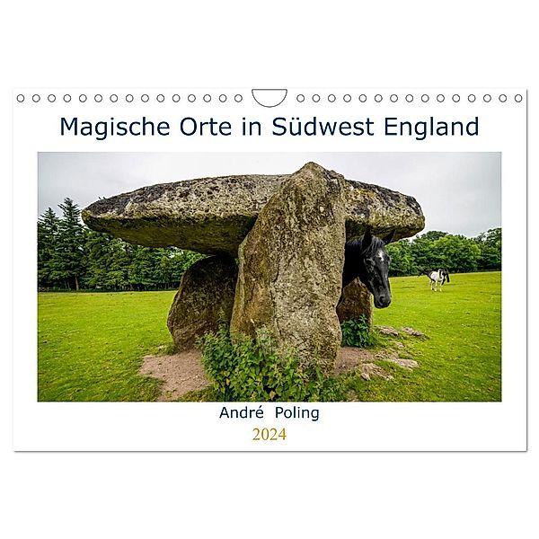 Magische Orte in Südwest England (Wandkalender 2024 DIN A4 quer), CALVENDO Monatskalender, André Poling