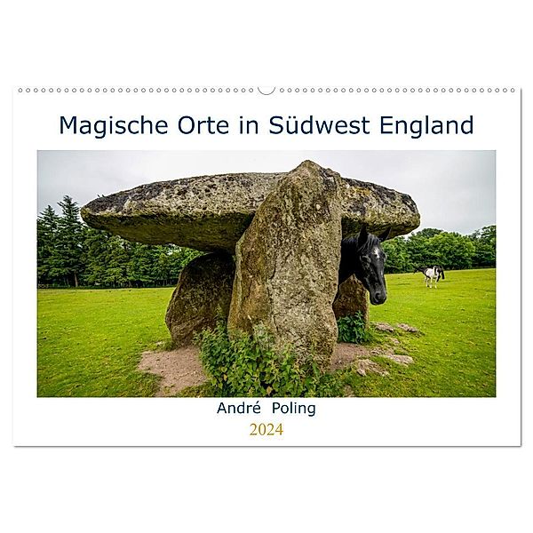 Magische Orte in Südwest England (Wandkalender 2024 DIN A2 quer), CALVENDO Monatskalender, André Poling