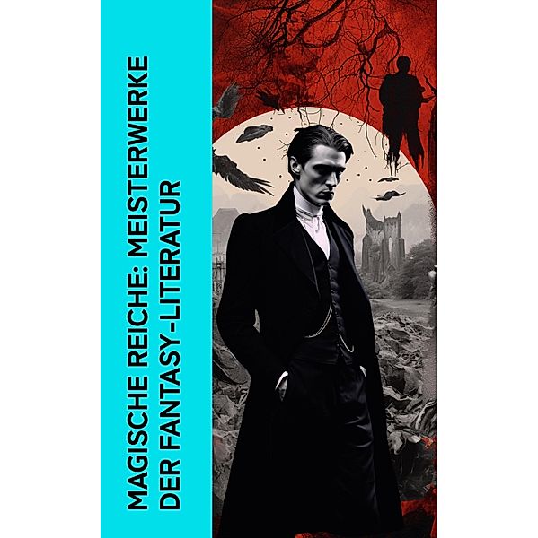 Magische Reiche: Meisterwerke der Fantasy-Literatur, Bram Stoker, Carlo Collodi, Gertrud Prellwitz, Walter Scott, Edgar Allan Poe, Mary Shelley, Washington Irving, A. K. Tolstoi, Robert Louis Stevenson, Heinrich Seidel, John Polidori, E. T. A. Hoffmann, Jeremias Gotthelf, H. G. Wells, Oscar Wilde, Franz Kafka, Stanislaw Przybyszewski, Hanns Heinz Ewers, Felix Salten, Fjodor M. Dostojewski, Dorothea Schlegel, Prosper Mérimée, Gottfried Keller, Charles Dickens, Friedrich Motte de la Fouqué, Selma Lagerlöf, Gerdt von Bassewitz