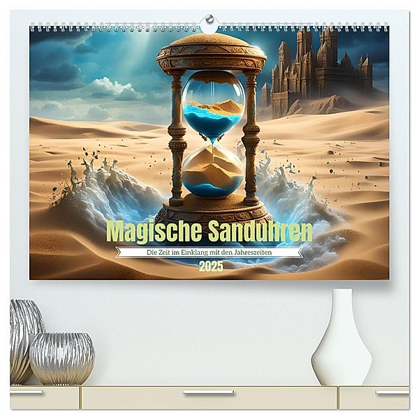 Magische Sanduhren (hochwertiger Premium Wandkalender 2025 DIN A2 quer), Kunstdruck in Hochglanz, Calvendo, Babett Paul