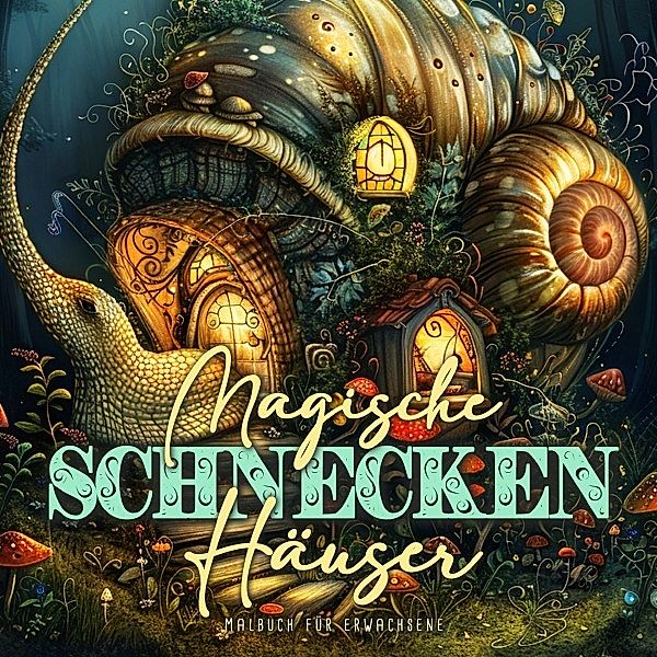 Magische Schneckenhäuser Malbuch für Erwachsene, Monsoon Publishing, Musterstück Grafik