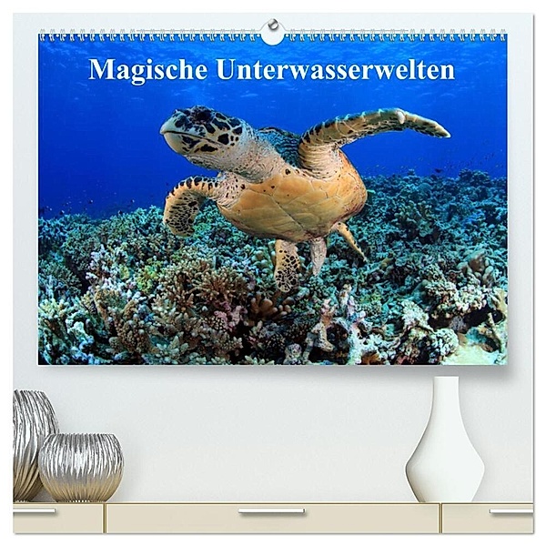 Magische Unterwasserwelten (hochwertiger Premium Wandkalender 2024 DIN A2 quer), Kunstdruck in Hochglanz, Martin Hablützel