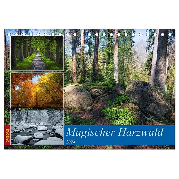 Magischer Harzwald (Tischkalender 2024 DIN A5 quer), CALVENDO Monatskalender, Steffen Gierok-Latniak
