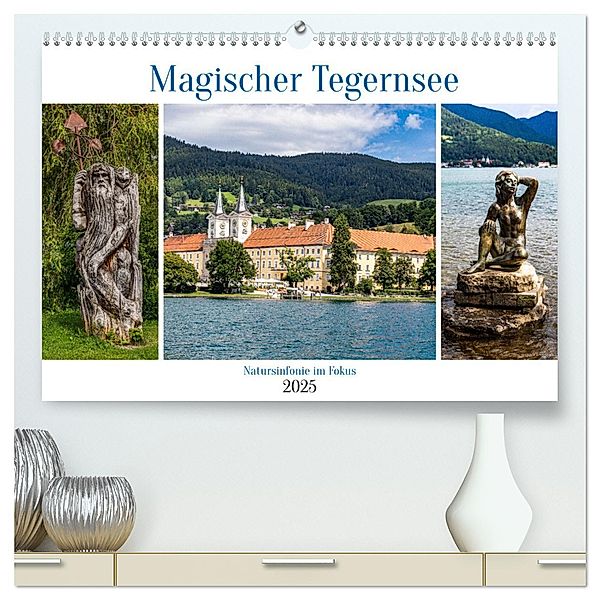 Magischer Tegernsee (hochwertiger Premium Wandkalender 2025 DIN A2 quer), Kunstdruck in Hochglanz, Calvendo, Ursula Di Chito